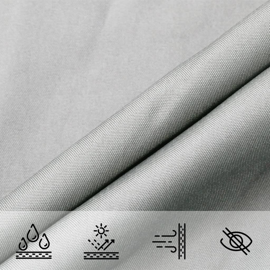 Sonnensegel Hellgrau 6x3 m 100% Polyester Oxford