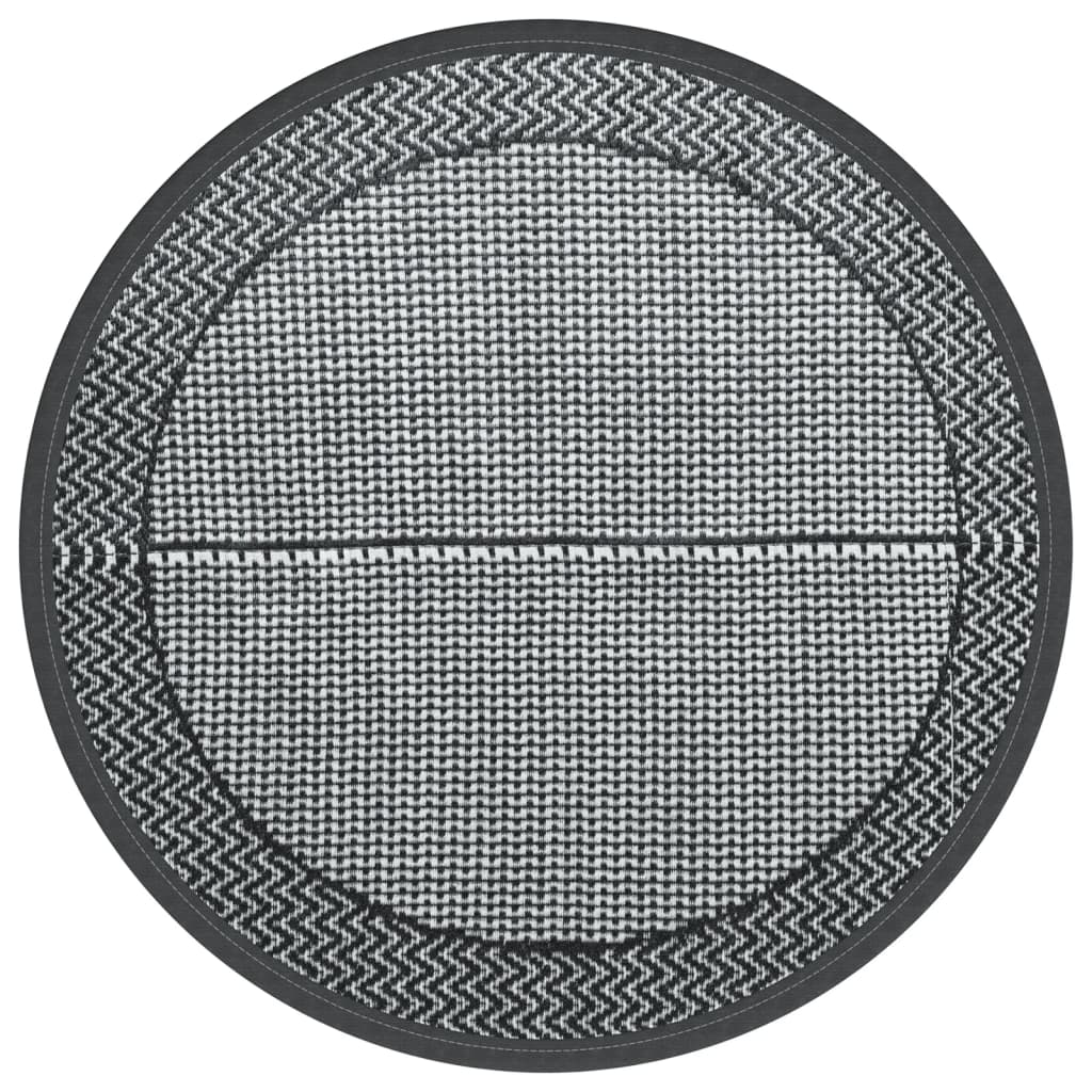 Outdoor-Teppich ARAKIL Grau Ø120 cm PP