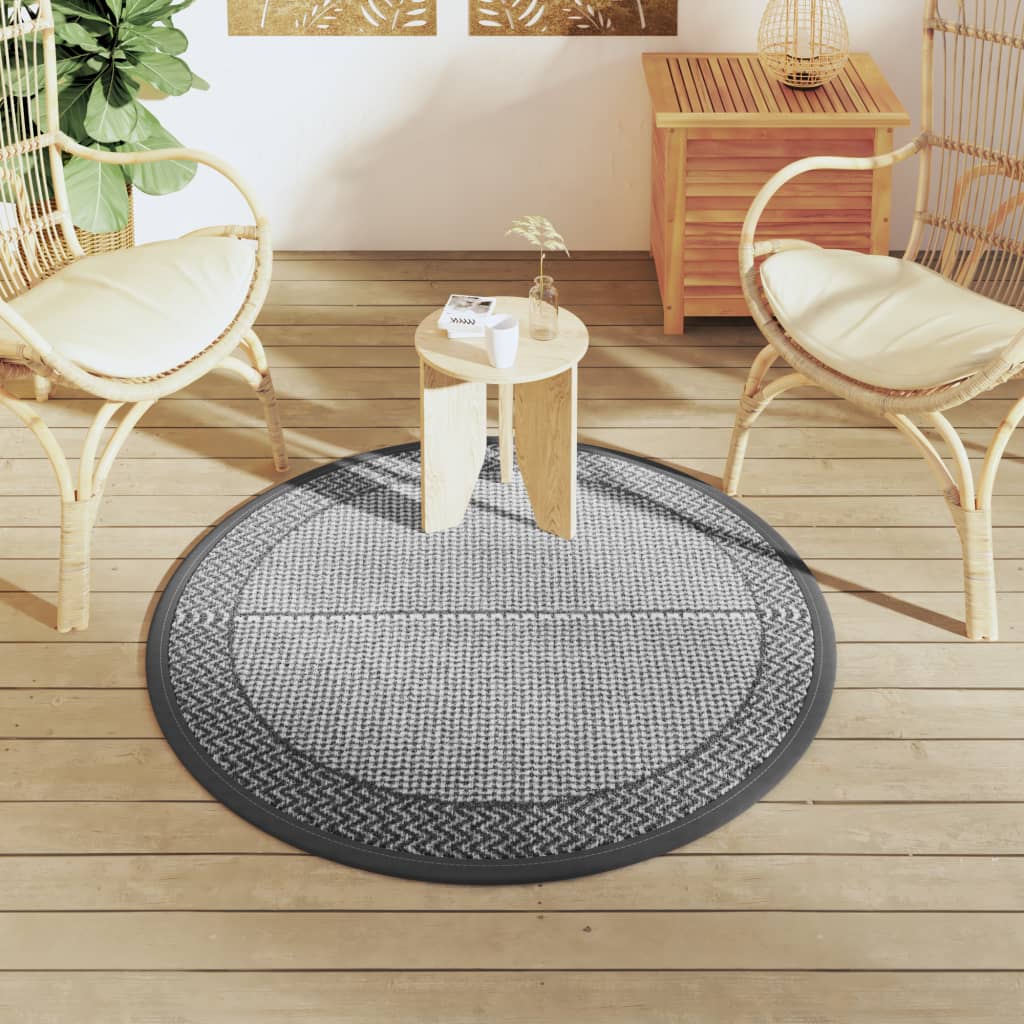Outdoor-Teppich ARAKIL Grau Ø120 cm PP
