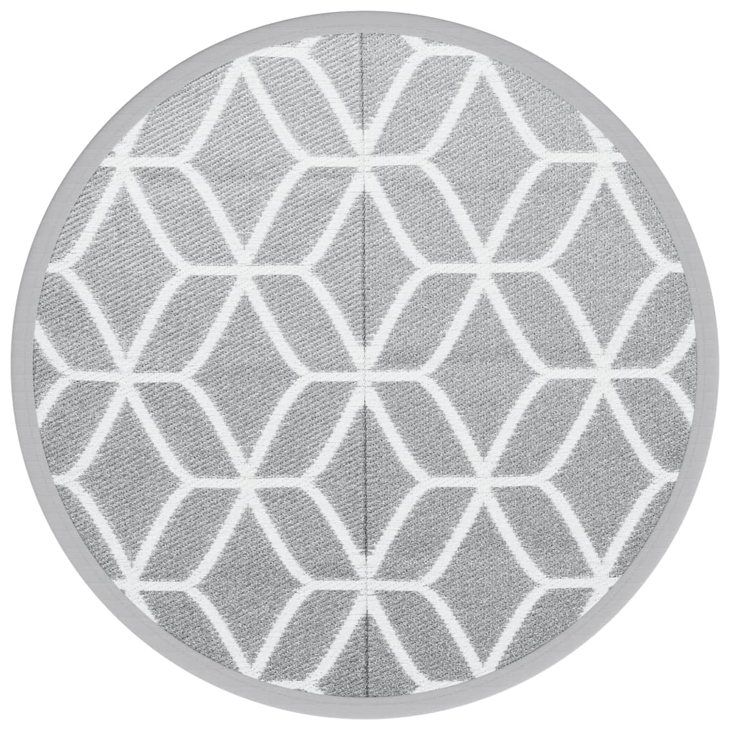 Outdoor-Teppich ARAKIL Grau Ø120 cm PP