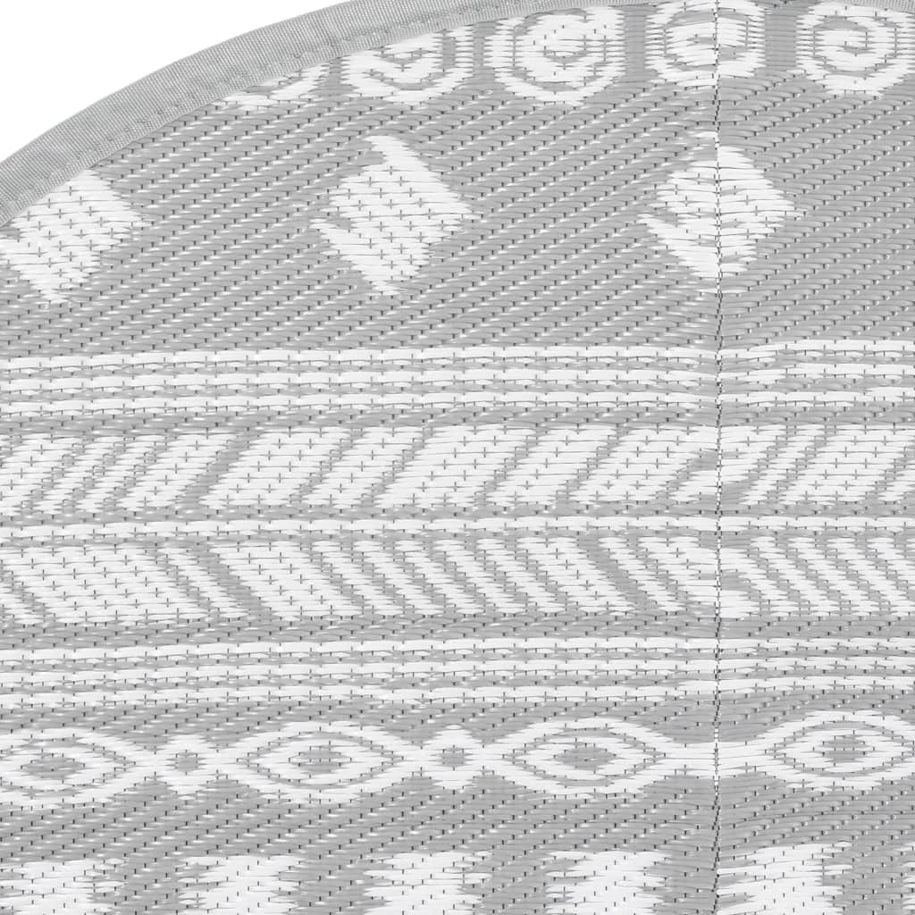 Outdoor-Teppich ARAKIL Grau Ø160 cm PP