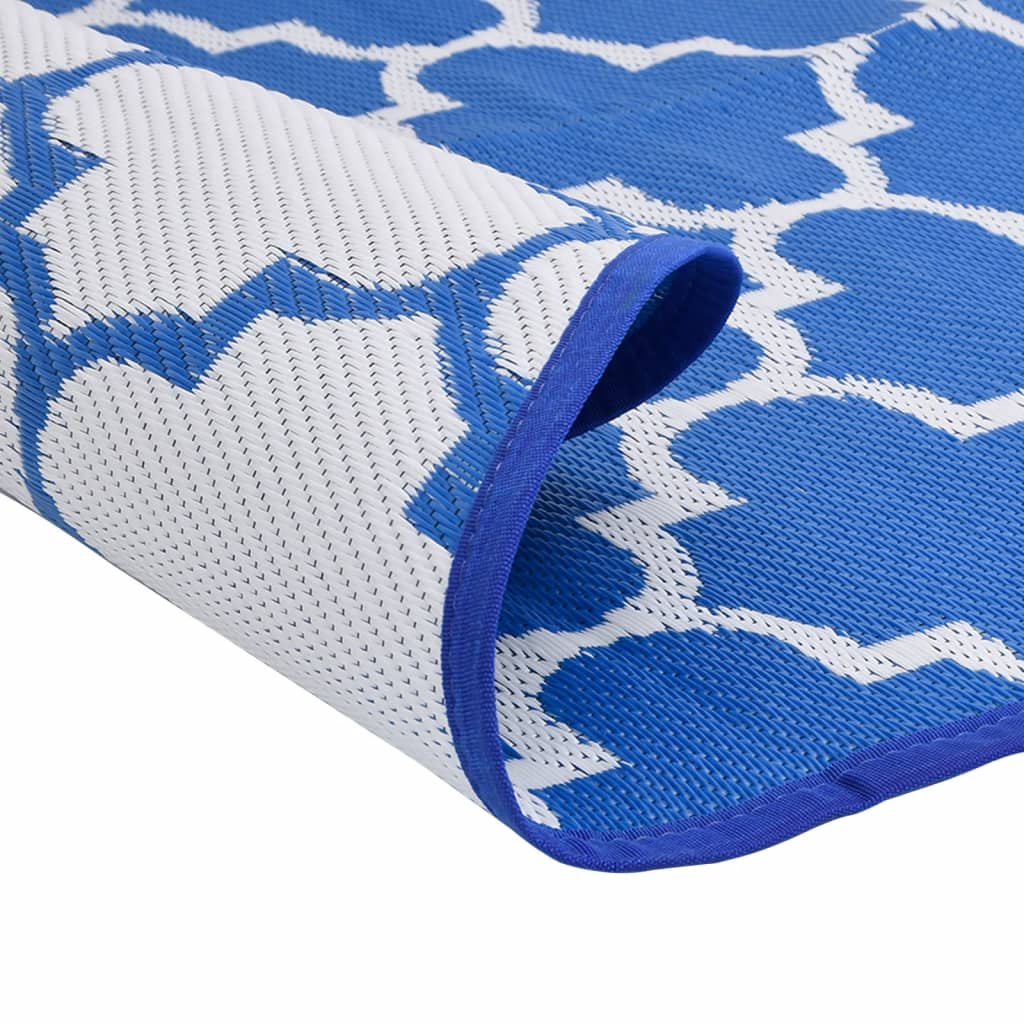 Outdoor-Teppich ARAKIL Blau Ø120 cm PP