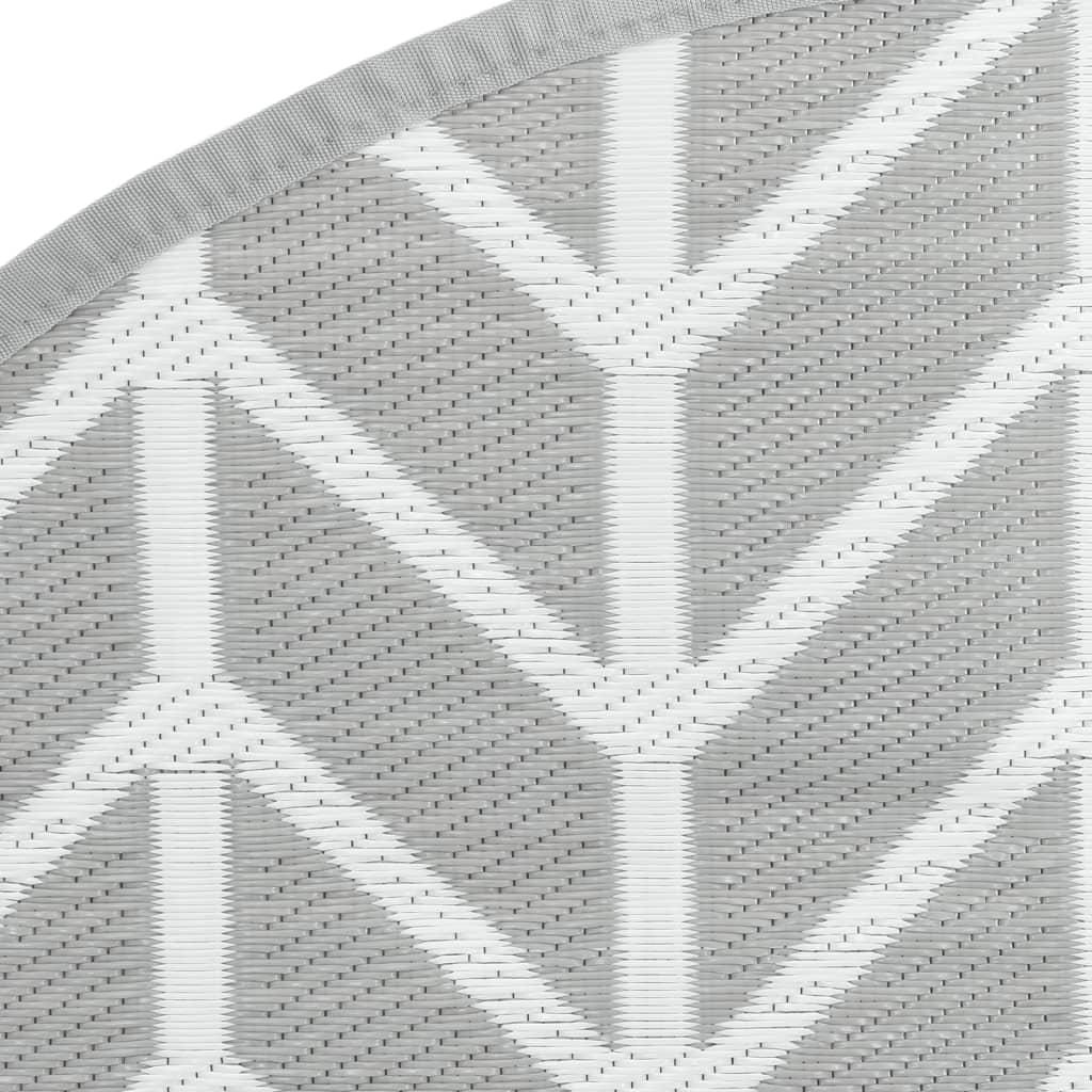 Outdoor-Teppich ARAKIL Grau Ø160 cm PP