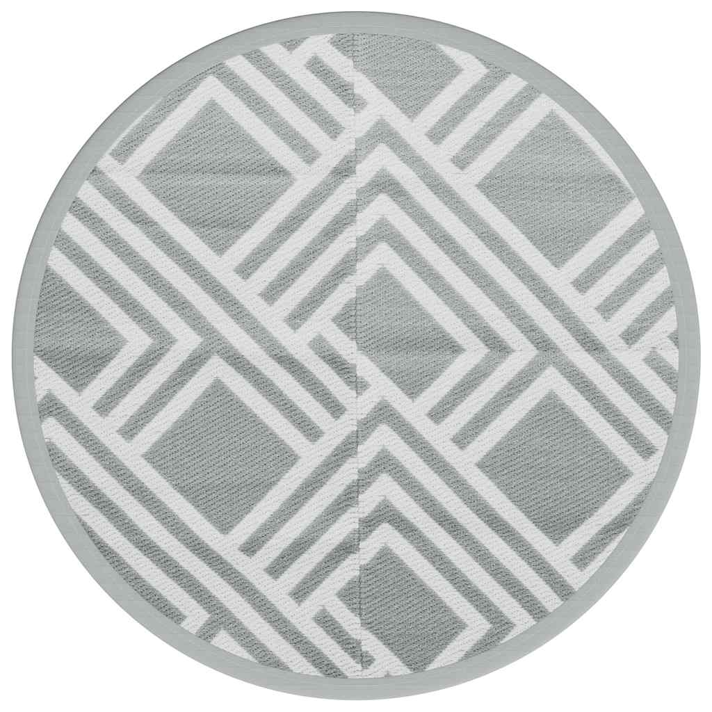 Outdoor-Teppich ARAKIL Grau Ø120 cm PP