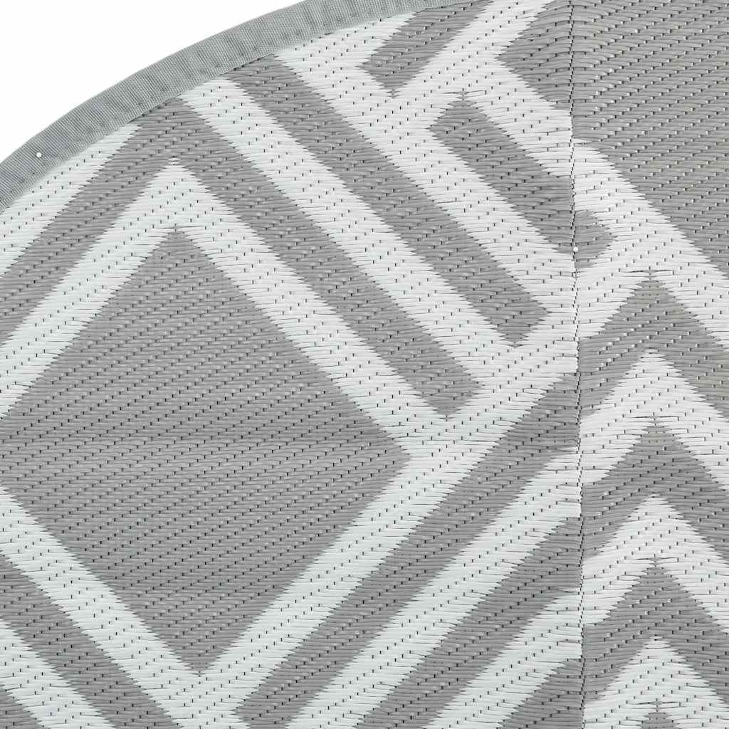 Outdoor-Teppich ARAKIL Grau Ø120 cm PP
