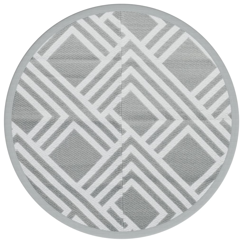 Outdoor-Teppich ARAKIL Grau Ø160 cm PP