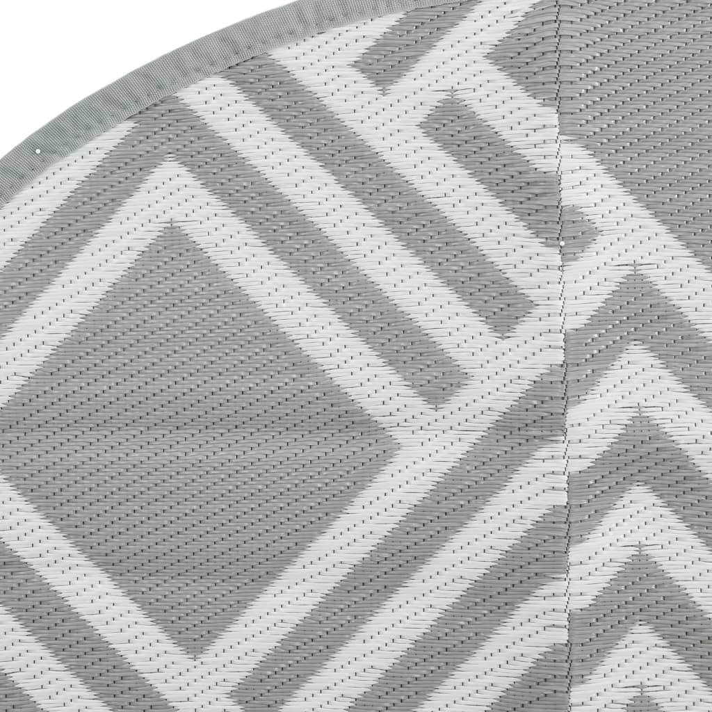 Outdoor-Teppich ARAKIL Grau Ø160 cm PP