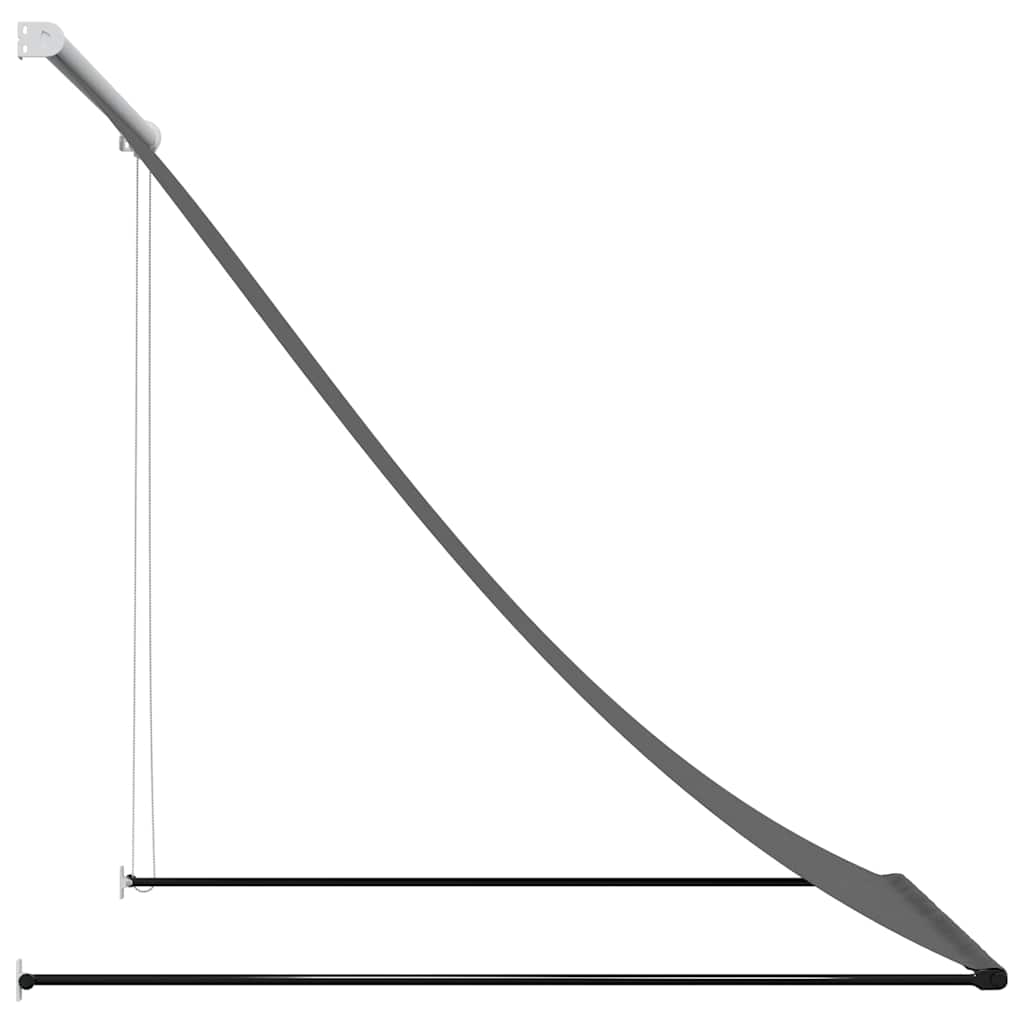 Markise Einziehbar Anthrazit 150x150 cm Stoff und Stahl