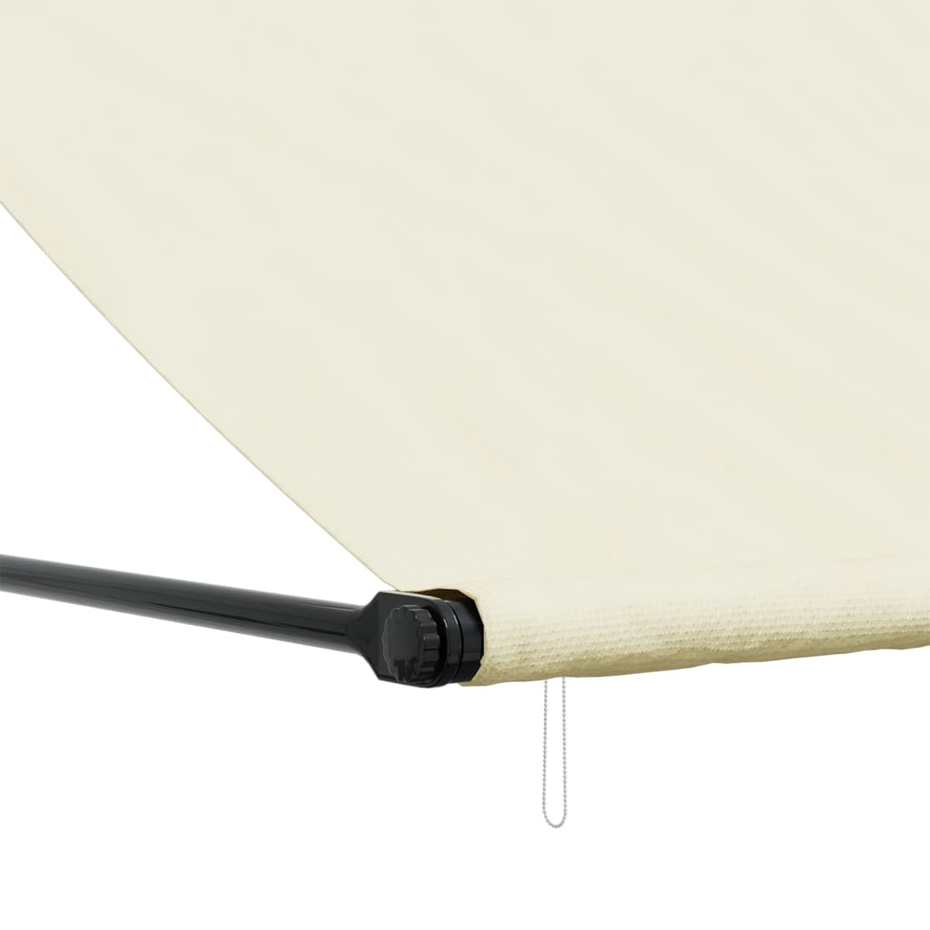 Markise Einziehbar Creme 200x150 cm Stoff und Stahl