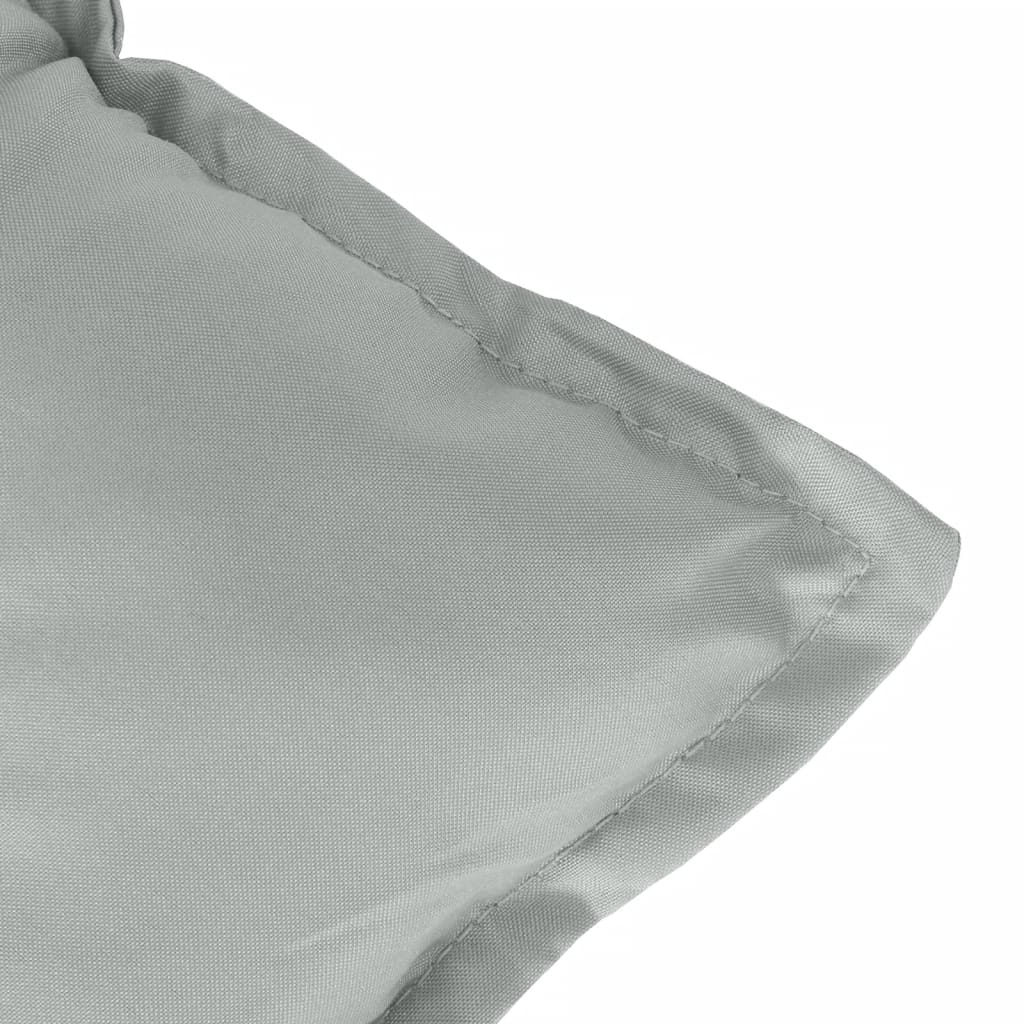 Coussins de dossier haut 6 pièces Mélange Gris clair 120x50x7 cm Tissu