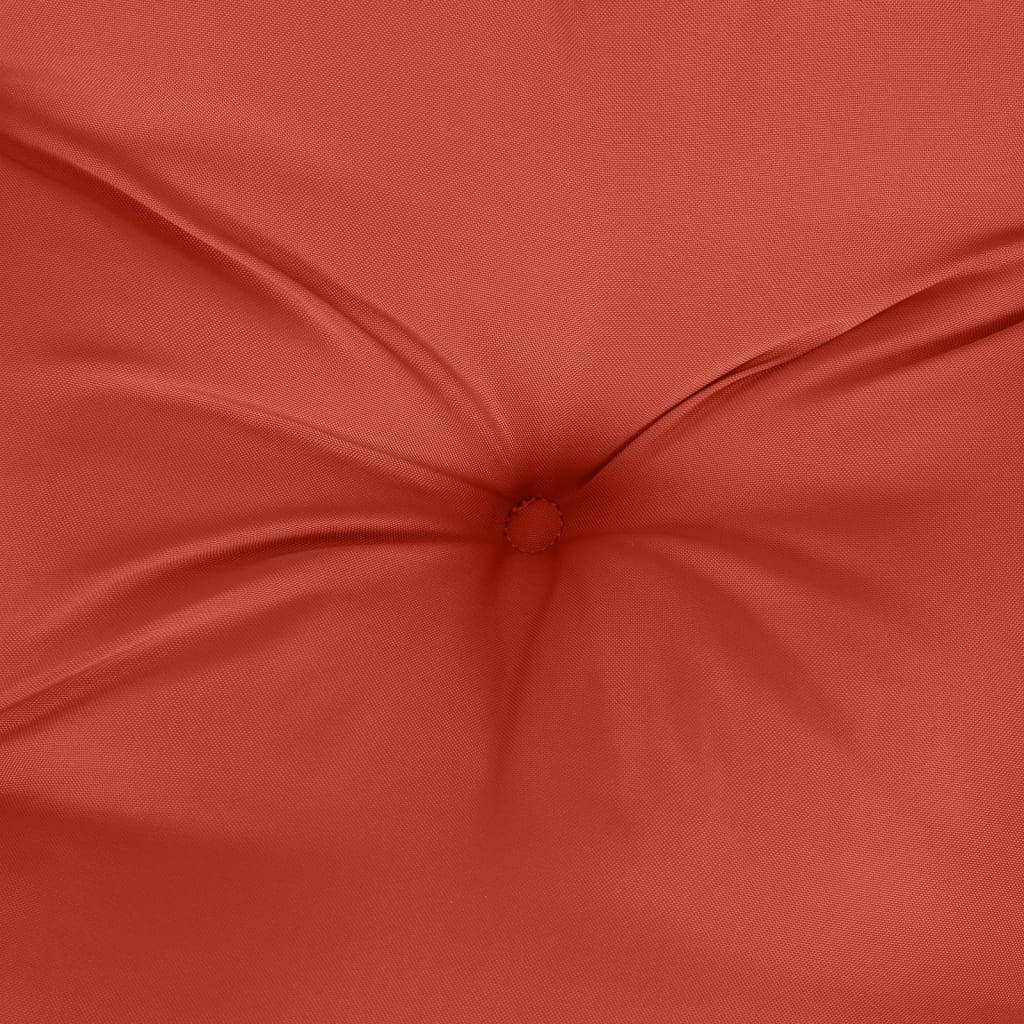 High-Back Cushion Pads 4 pcs. Melange Red 120x50x7 cm Fabric