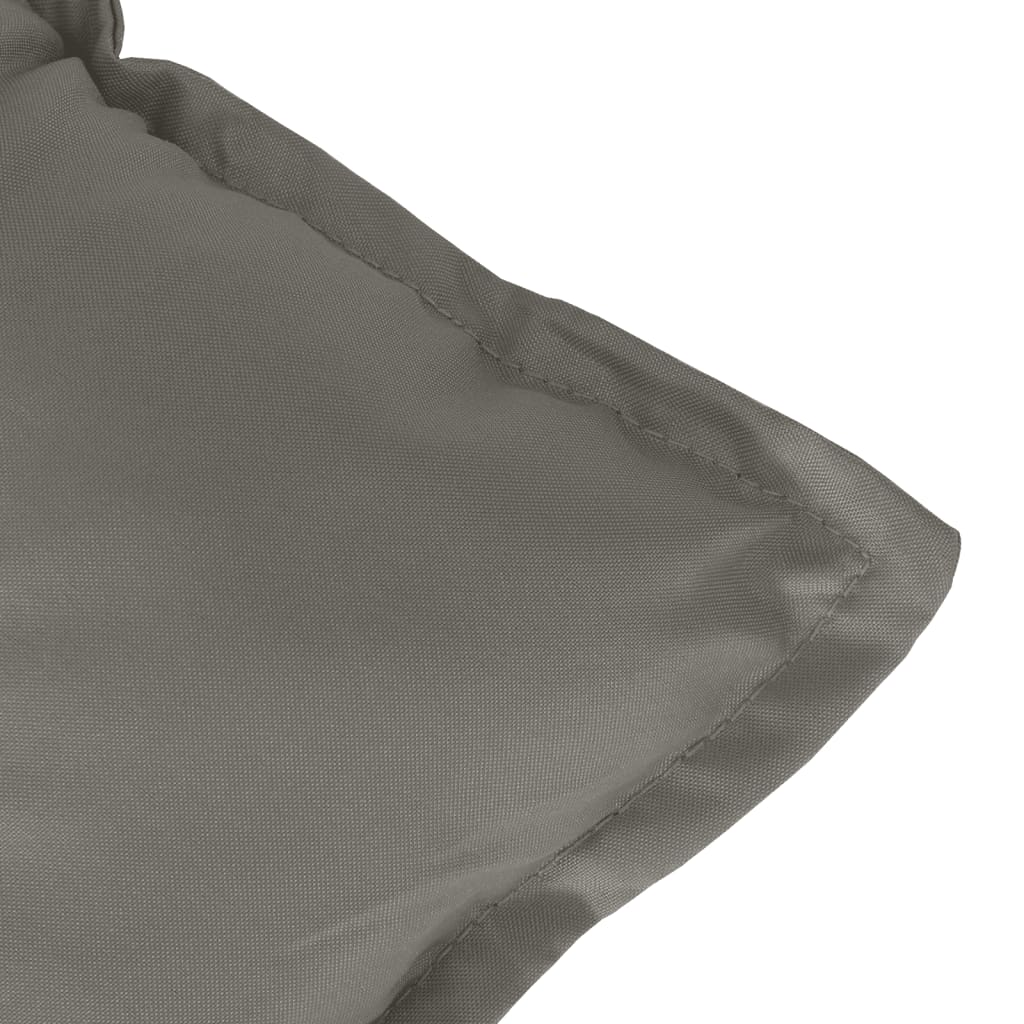 Low-back chair cushions, 2 pcs, dark gray, 100x50x7 cm, fabric