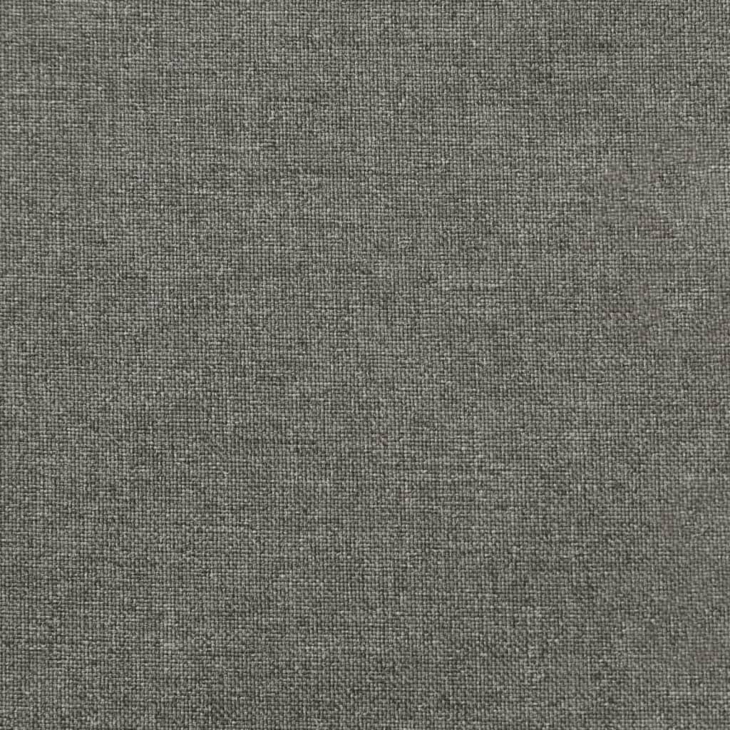 Low-back chair cushions, 2 pcs, dark gray, 100x50x7 cm, fabric
