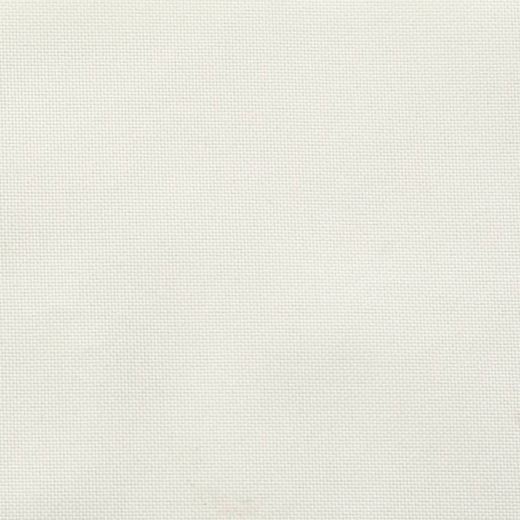Coussins bas dossier 6 pcs. Mélange crème 100x50x7 cm Tissu