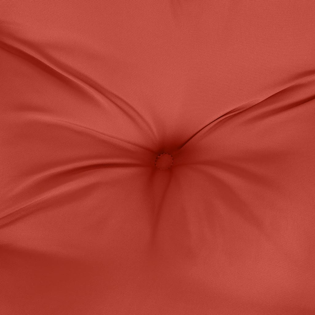 Low-back cushions 4 pcs. Melange Red 100x50x7 cm Fabric