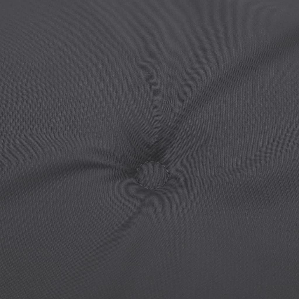 Coussins de dossier haut 4 p. Mélange anthracite 120x50x4 cm Tissu