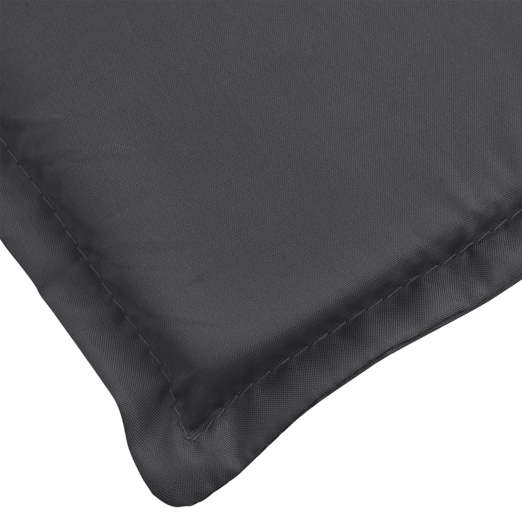 Coussins de dossier haut 4 p. Mélange anthracite 120x50x4 cm Tissu