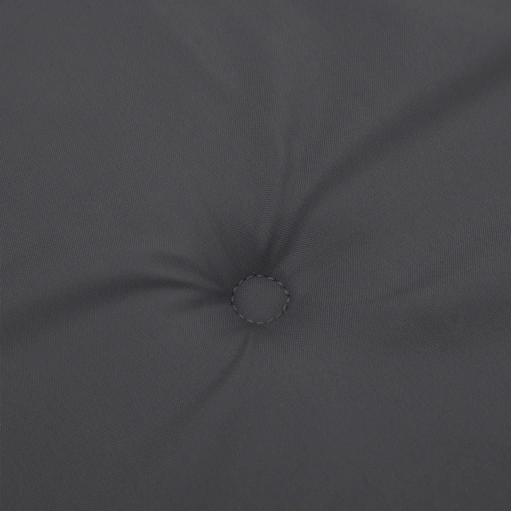 High-back cushion pads 6 pcs. Melange Anthracite 120x50x4 cm Fabric