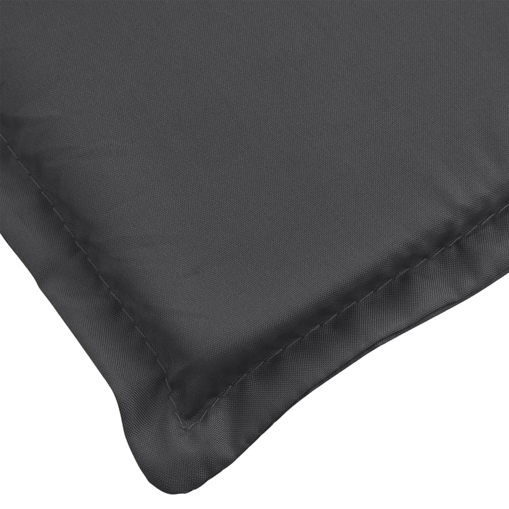 High-back cushion pads 6 pcs. Melange Anthracite 120x50x4 cm Fabric