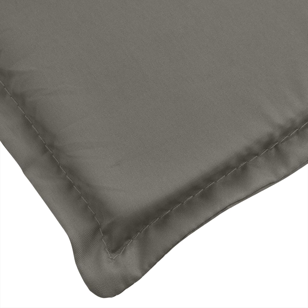 Coussins de dossier haut 2 pcs. Mélange gris foncé 120x50x4 cm Tissu