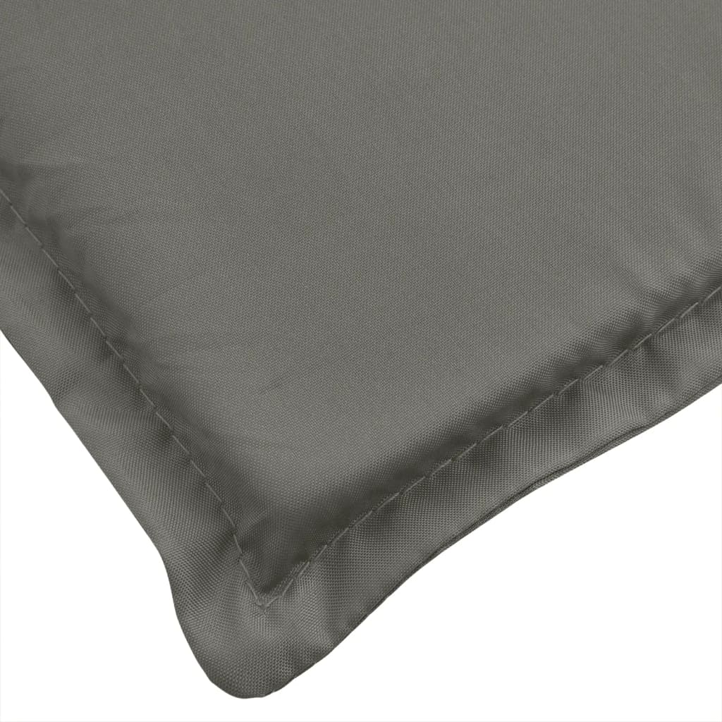 High-back cushion pads 4 pcs. Mélange Dark Grey 120x50x4 cm Fabric