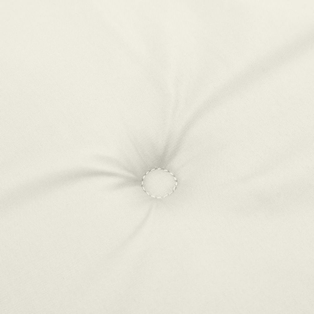 Coussins de dossier haut 6 pces Mélange crème 120x50x4 cm Tissu