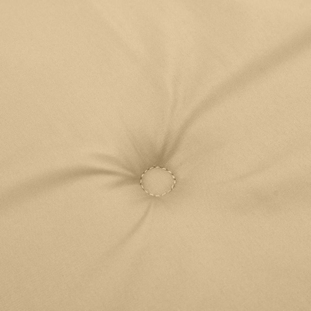 High-back cushion pads 4 pcs. Melange Beige 120x50x4 cm Fabric