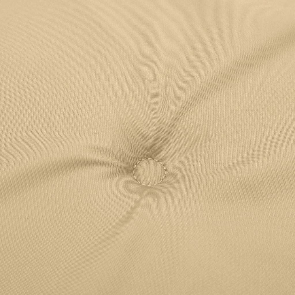 Coussins de dossier haut 6 pces Mélange beige 120x50x4 cm Tissu