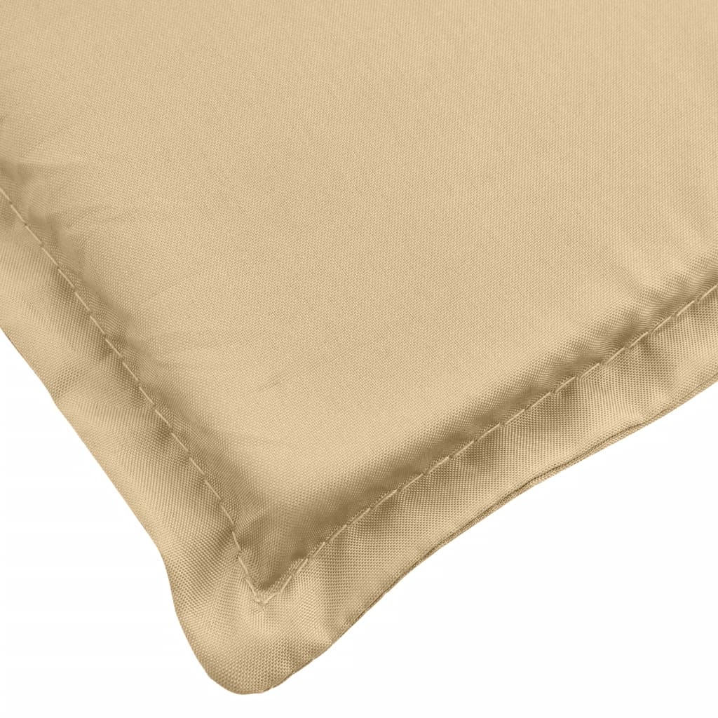 Coussins de dossier haut 6 pces Mélange beige 120x50x4 cm Tissu