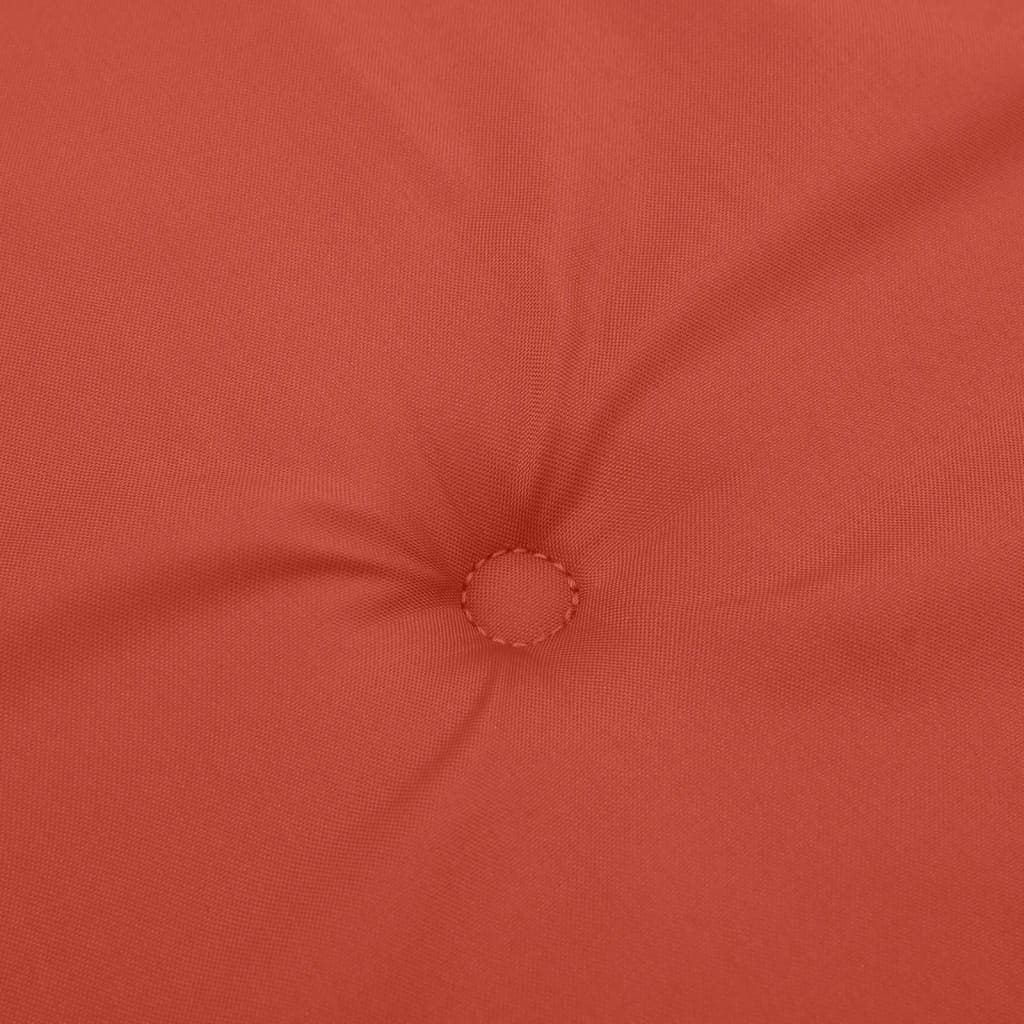 Coussins pour chaises longues 2 pcs Mélange Rouge 120x50x4 cm Tissu