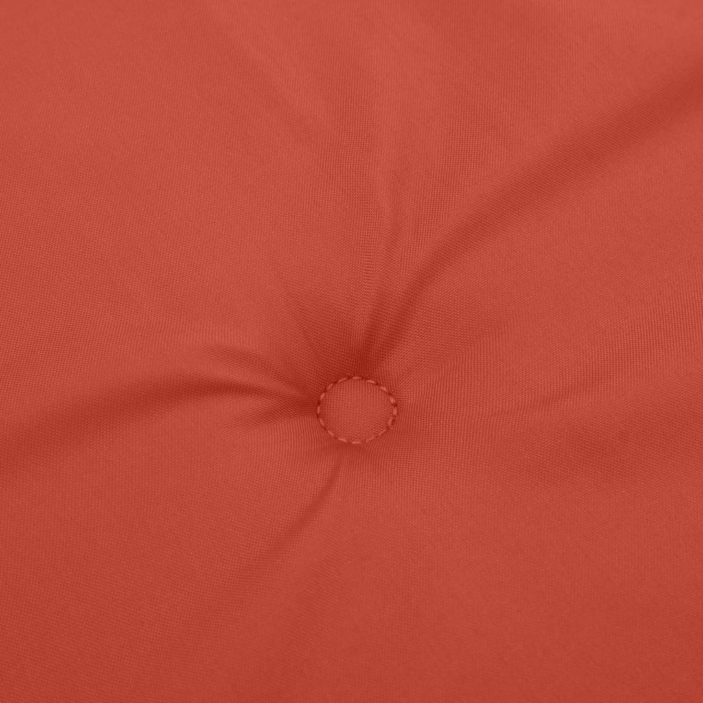 High-back cushion pads 4 pcs. Mélange Red 120x50x4 cm fabric