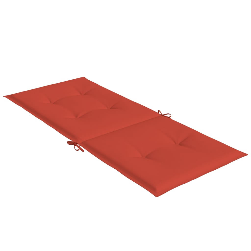 High-back chair cushions 6 pcs. Mélange Red 120x50x4 cm fabric