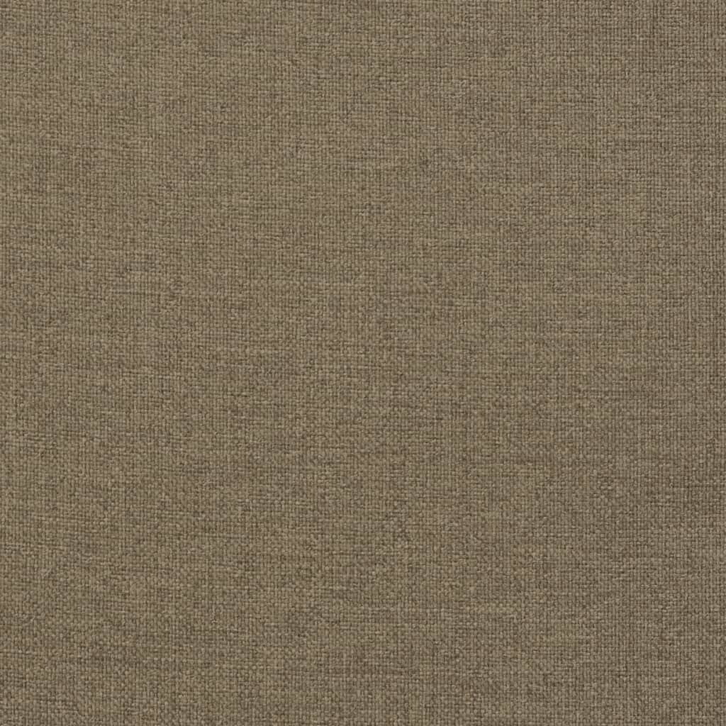 High-back cushion pads, 2 pcs, Mélange Taupe 120x50x4 cm fabric