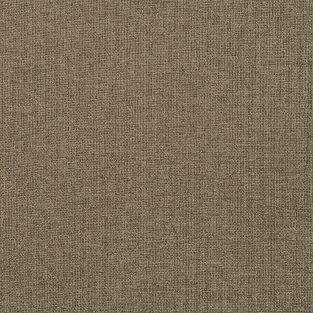 High-back Cushions 6 pcs. Mélange Taupe 120x50x4 cm Fabric