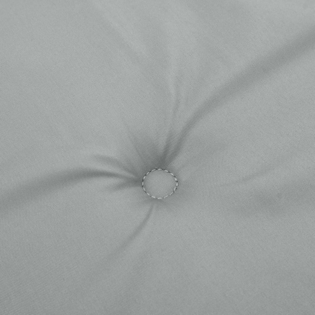 Coussins pour chaises basses 2 pcs. Mélange gris clair 100x50x4cm Tissu
