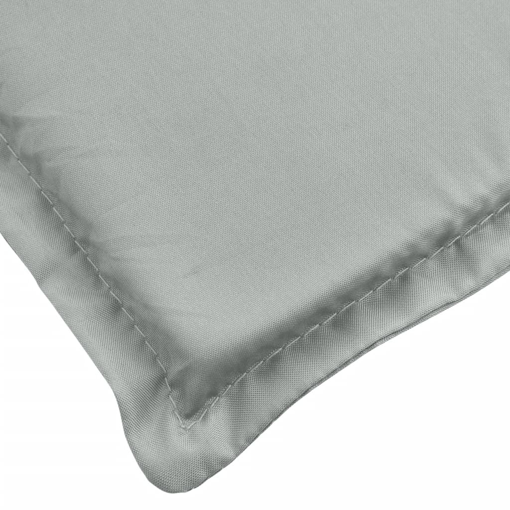Coussins pour chaises basses 2 pcs. Mélange gris clair 100x50x4cm Tissu