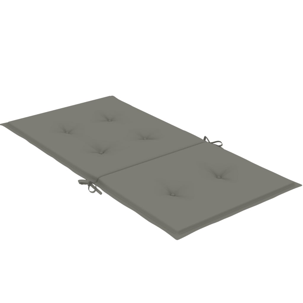 Coussins pour chaises basses 6 pcs Gris foncé 100x50x4 cm Tissu