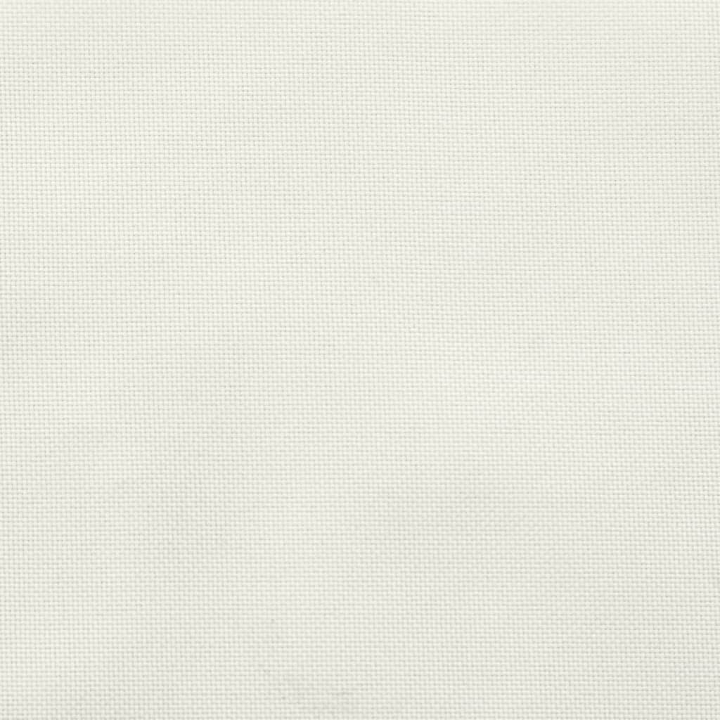 Coussins pour chaises basses 2 p. mélange crème 100x50x4 cm tissu