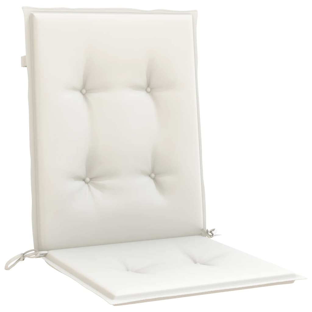 Low-back cushions 6 pcs. Melange Cream 100x50x4 cm fabric