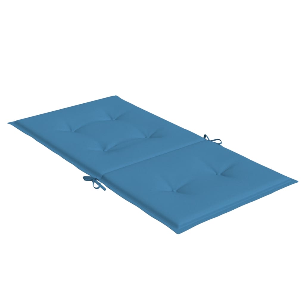 Coussins pour chaises basses 4 p. mélange bleu 100x50x4 cm tissu