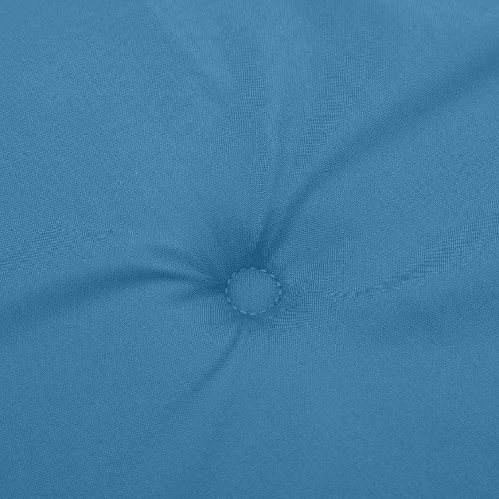 Coussins pour chaises basses 4 p. mélange bleu 100x50x4 cm tissu