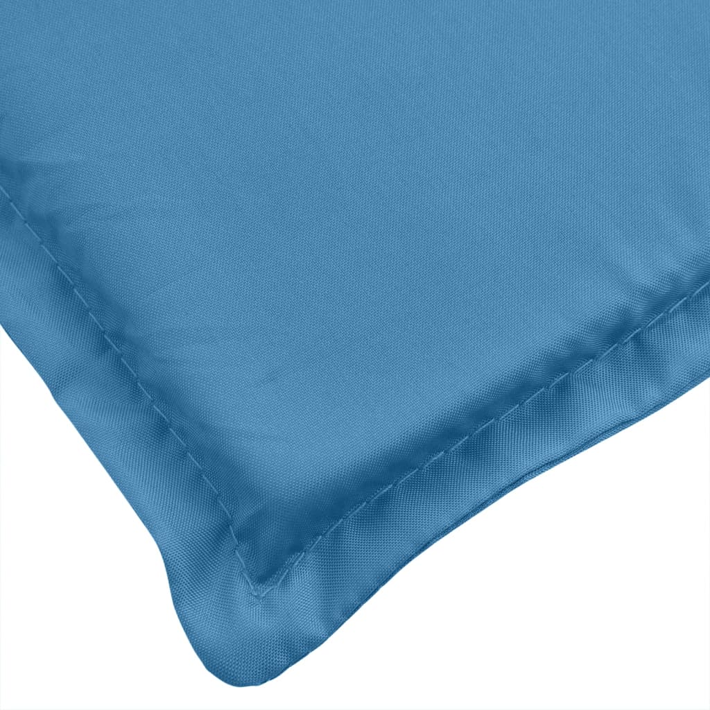 Coussins pour chaises basses 4 p. mélange bleu 100x50x4 cm tissu