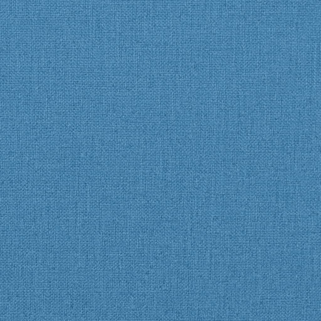 Coussins pour chaises basses 4 p. mélange bleu 100x50x4 cm tissu