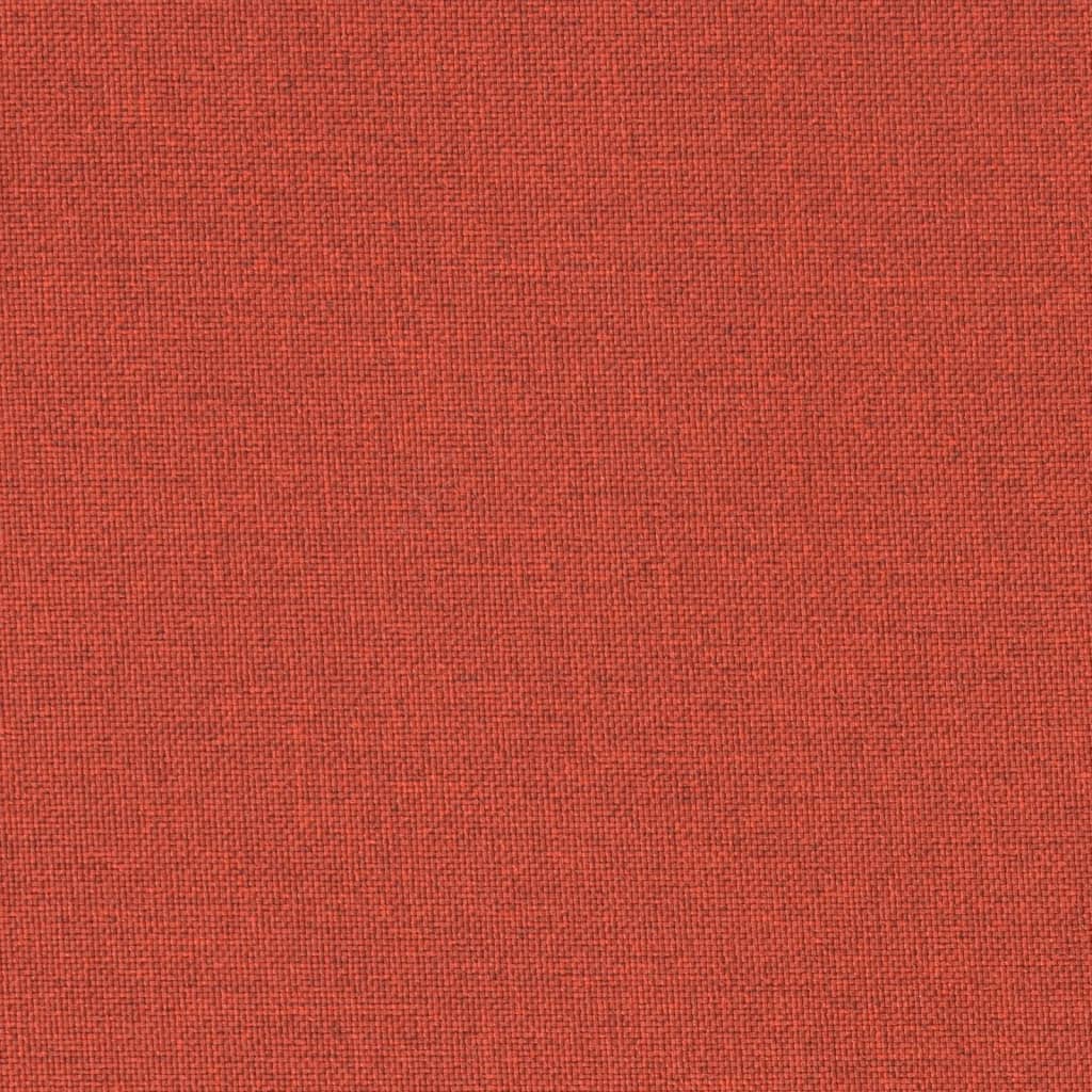 Coussins de dossier bas 4 pcs Rouge Chiné 100x50x4 cm Tissu