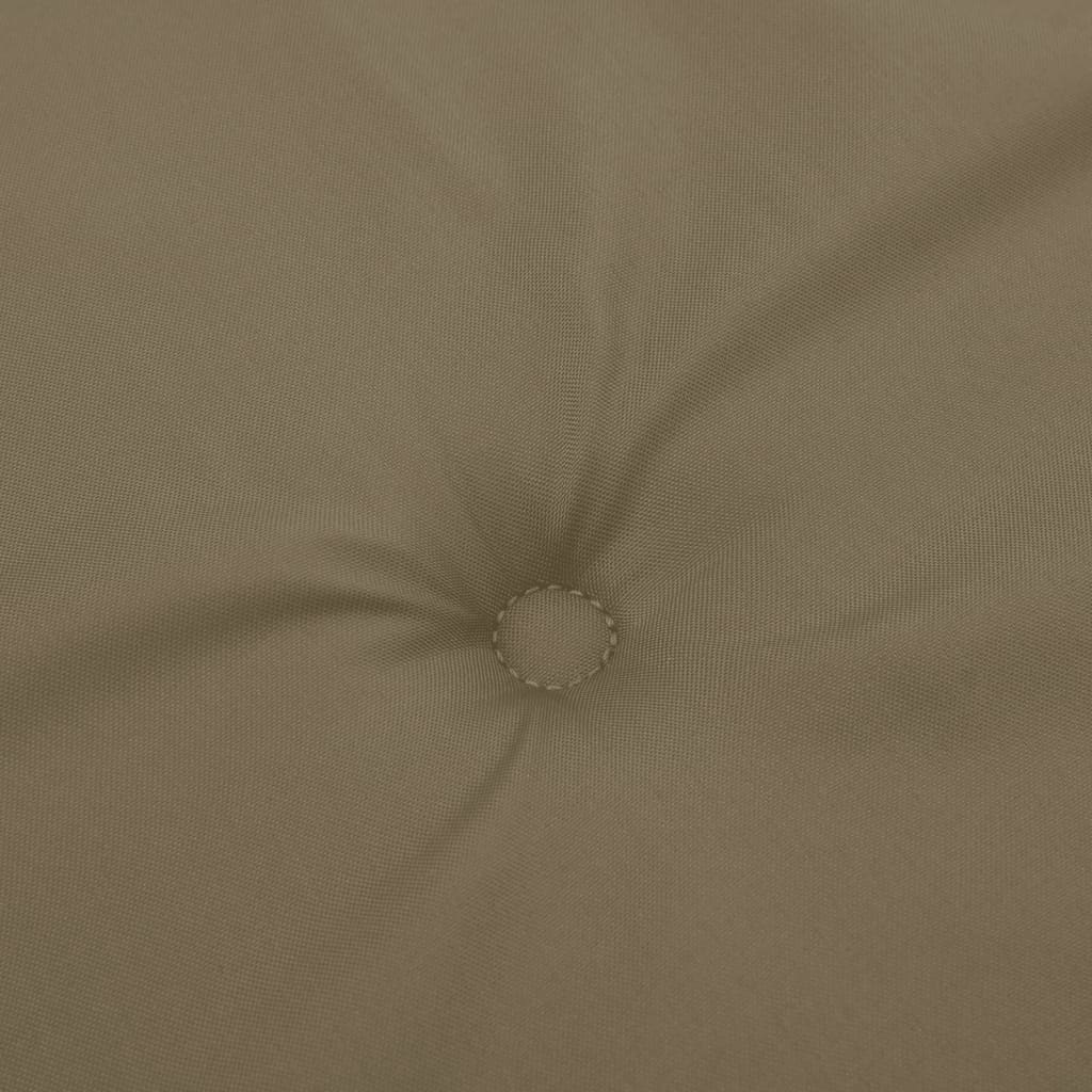 Low-back cushion pads, 2 pcs, Mélange Taupe, 100x50x4 cm, fabric