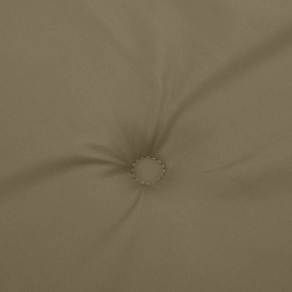 Coussins pour chaises basses 4 p. mélange taupe 100x50x4 cm tissu