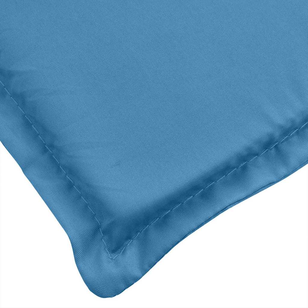 Housse de chaise longue mélangée bleue 186x58x4 cm Tissu