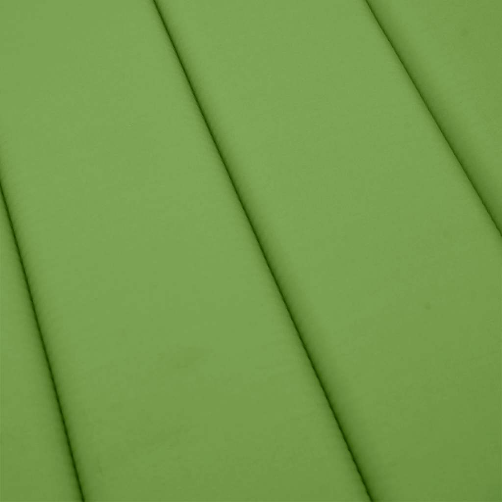 Sun Lounger Cushion Melange Green 186x58x4 cm Fabric