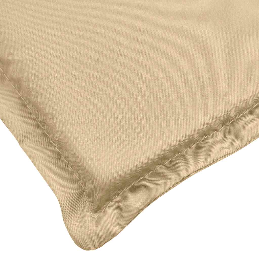 Coussin pour chaise longue Mélange Beige (75+105) x 50 x 4 cm Tissu