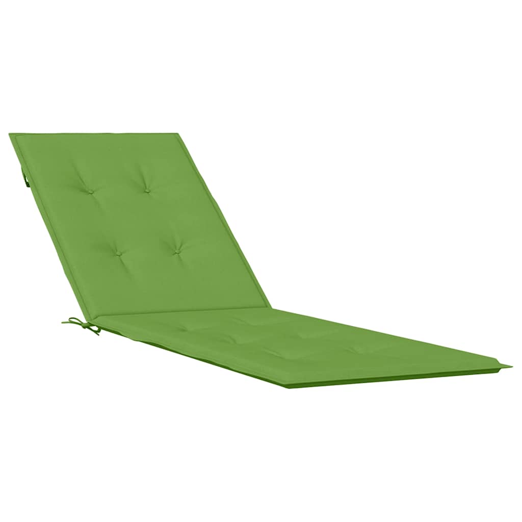 Coussin pour chaise longue Mélange Vert (75+105) x 50 x 4 cm Tissu